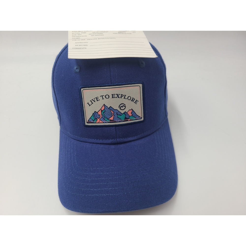 Magellan Outdoors Live to Explore Adjustable (Fits Small) Hat Cap Men Women Blue